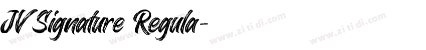 JV Signature Regula字体转换